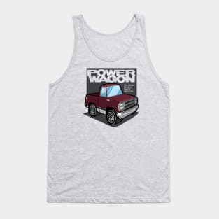 Medium Red Sunfire - Power Wagon (1980 - White-Based) Tank Top